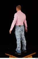  George Lee blue jeans pink shirt standing whole body 0004.jpg